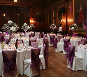 Tables dressing at Thornton Manor, Cheshire
